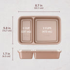 Bentgo Prep 2-Compartment Meal Prep Containers (20-Piece)