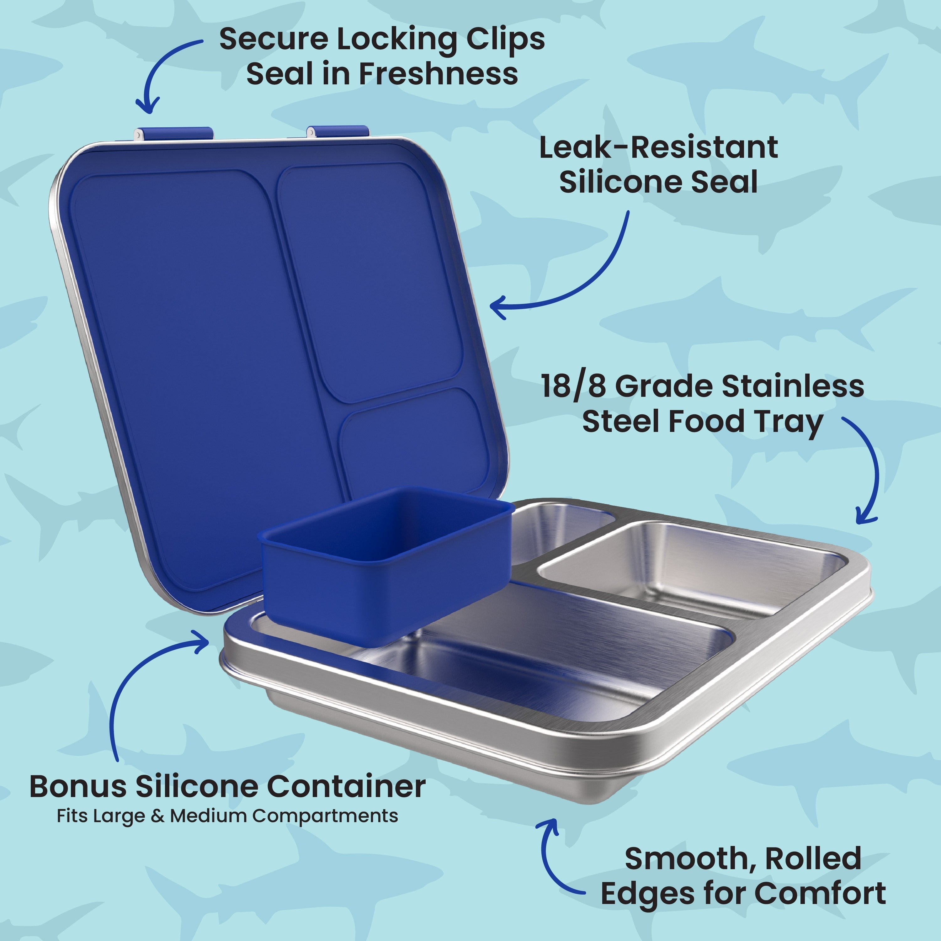 Bentgo Kids Stainless Steel Prints Lunch Box